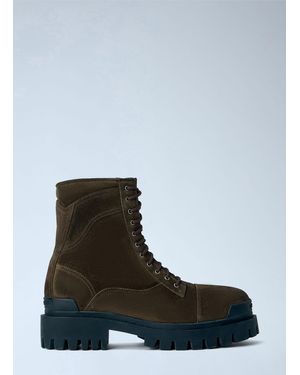Balenciaga Combat Strike L20 Ankle Boots - White