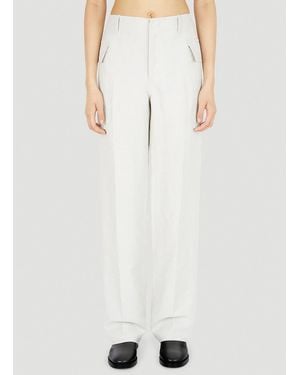DURAZZI MILANO Cargo Tailored Trousers - White