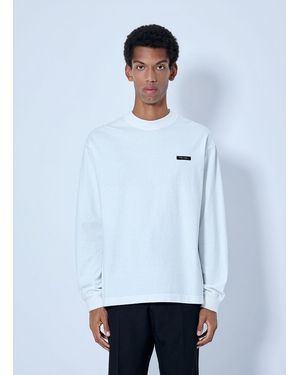 Prada Long Sleeve Logo Sweatshirt - White