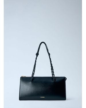 Jil Sander Tangle Tent Leather Shoulder Bag - Blue