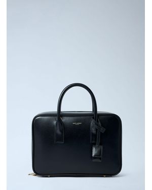 Saint Laurent Small Sac De Jour Box Handbag - Blue