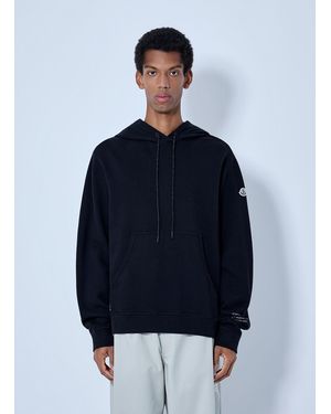 Moncler X Fragment Hiroshi Fujiwara Hooded Sweatshirt With Patch Detail - Blue