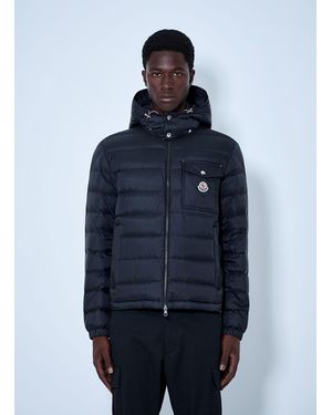 Moncler Verith Hooded Short Down Jacket - Blue