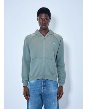 Acne Studios Mended Fleece Hoodie - Blue