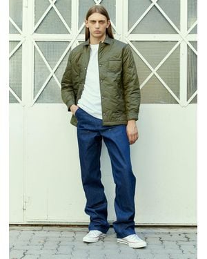 Sky High Farm Palm Tree Quilted Overshirt - Green