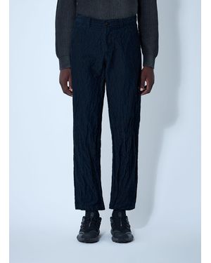 Stone Island Wrinkled Corduroy Trousers - Blue