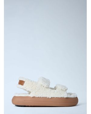 Moon Boot Mb Shearling Sandals - Blue