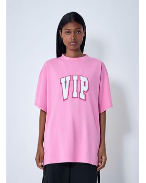 Balenciaga Logo Motif T-Shirt - Pink