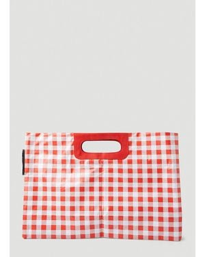 PROTOTYPES Check Bottle Bag - Red