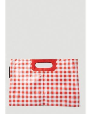 PROTOTYPES Check Bottle Bag - Red