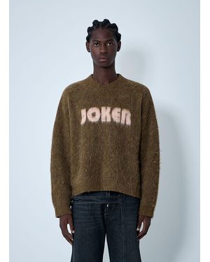 Martine Rose Brushed Mohair Sweater - Brown