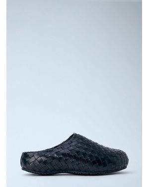 Bottega Veneta Klog Intrecciato Mules - Blue
