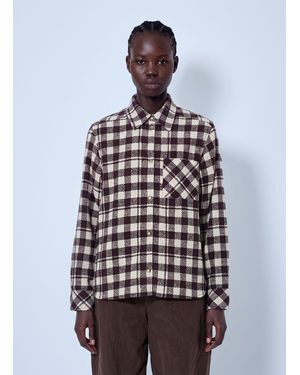 Moncler Checked Wool Shirt - Brown