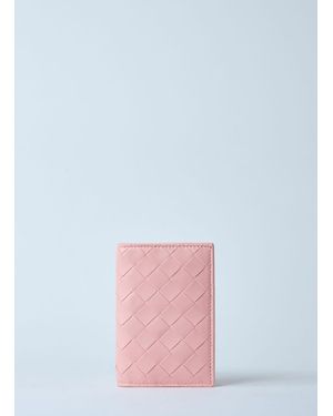 Bottega Veneta Braided Passport Holder - White