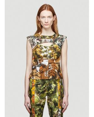 Rave Review Harley Flower Top - Green