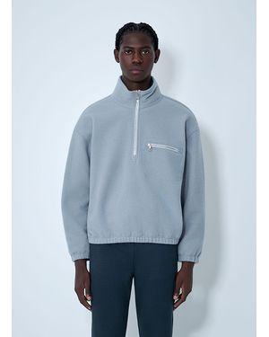 Rier Half-Zip Fleece Pullover - Blue