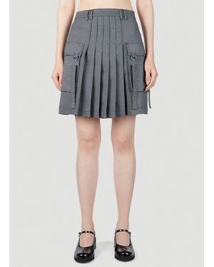 ROKH Pleated Skirt - Blue