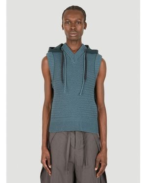 Craig Green Knot Hooded Vest - Blue
