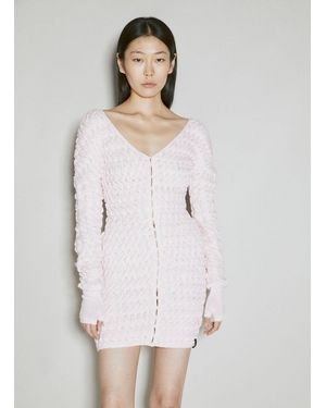 Isa Boulder Cut-out Cereal Mini Dress - White