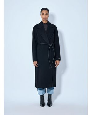 Sportmax Belted Wool Overcoat - Blue