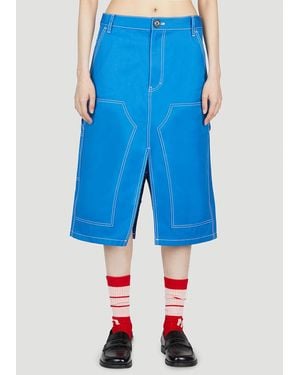 MERYLL ROGGE Workwear Skirt - Blue