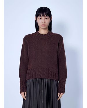 Moncler Alpaca Blend Polo Neck Jumper - Purple