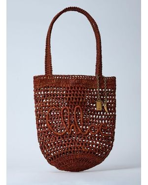 Chloé Summer Banana Tote Bag - Red