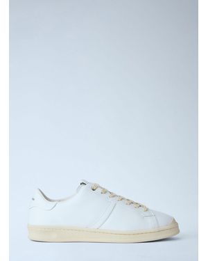 Jil Sander Leather Sports Trainers - Blue