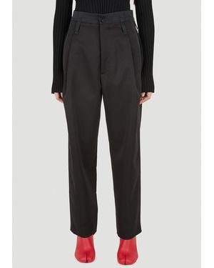MERYLL ROGGE Pleated Tuxedo Trousers - Black