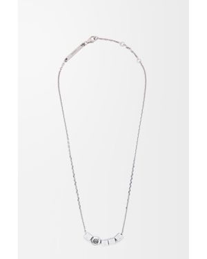 Loewe Pebble Cube Necklace - White