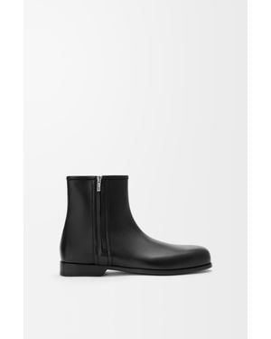 Loewe Botín Bobine En Piel De Cuero Lisasize Hombre - Negro
