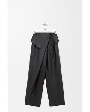 Loewe Draped Trousers - Black