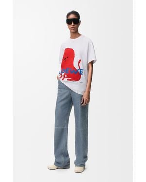 Loewe Regular Fit T-Shirt - Red