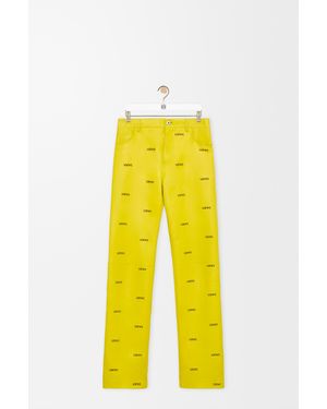 Loewe Trousers - Yellow