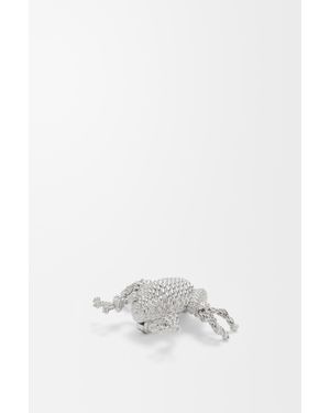 Loewe Frog Brooch For - White