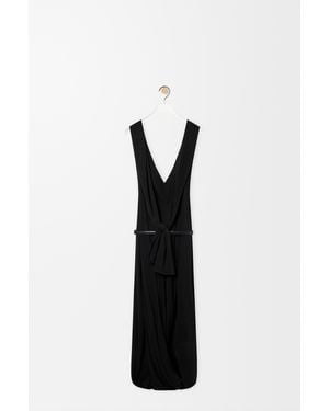 Loewe Draped Dress - Black