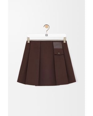 Loewe Mini Skirt - Brown