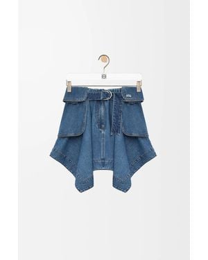Loewe Cargo Skirt - Blue