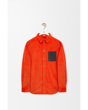 Loewe Camisa En Pana De Algodónsize Hombre - Rojo