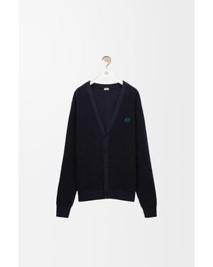 Loewe Cardigan In Wool - Blue