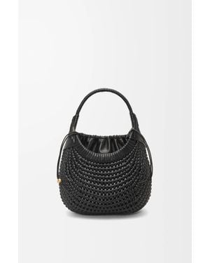 Loewe Diamond Hobo Bag In Calfskin - Black