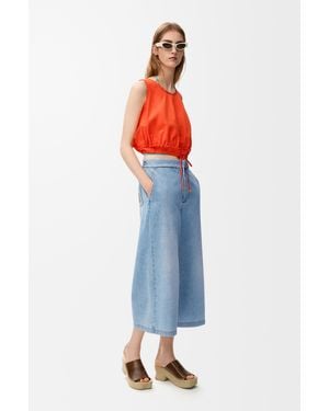 Loewe Cropped Pants - Blue