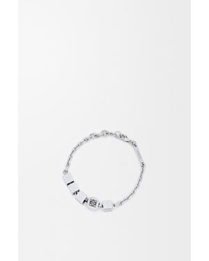 Loewe Pulsera Pebble Cube En Plata De Ley Mujer - Gris