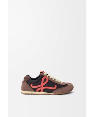 Loewe Ballet Runner 2.0 En Nailon Y Piel De Becerro Mujer - Blanco