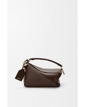 Loewe Small Featherlight Puzzle Bag - Brown