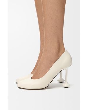 Loewe Luxury Toy Pump In Goatskin - White