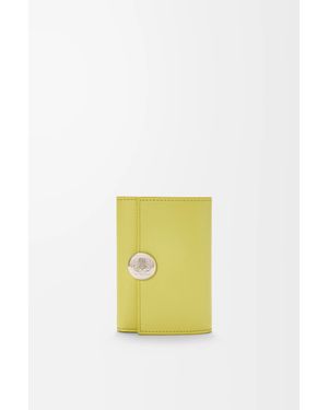 Loewe Cartera Vertical Pequeña Pebble En Piel Napa De Cuero Mujer - Amarillo