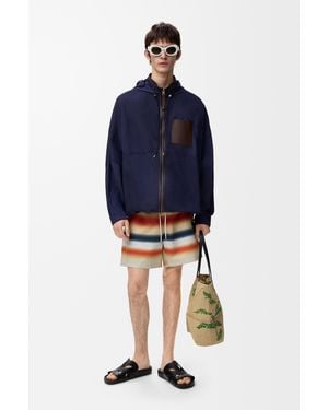 Loewe Hooded Jacket - Blue