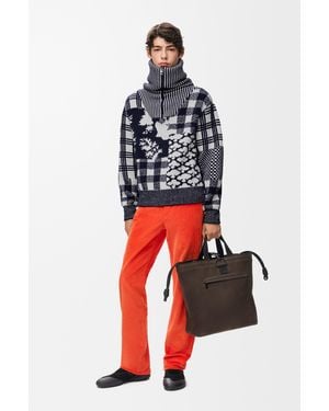 Loewe Zip-Up Sweater - Red