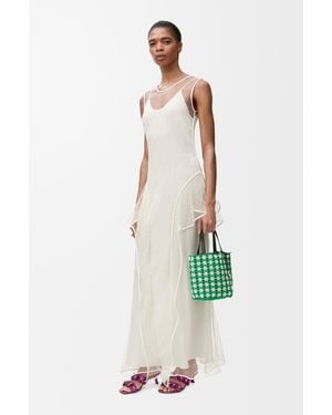 Loewe Fishnet Dress - White